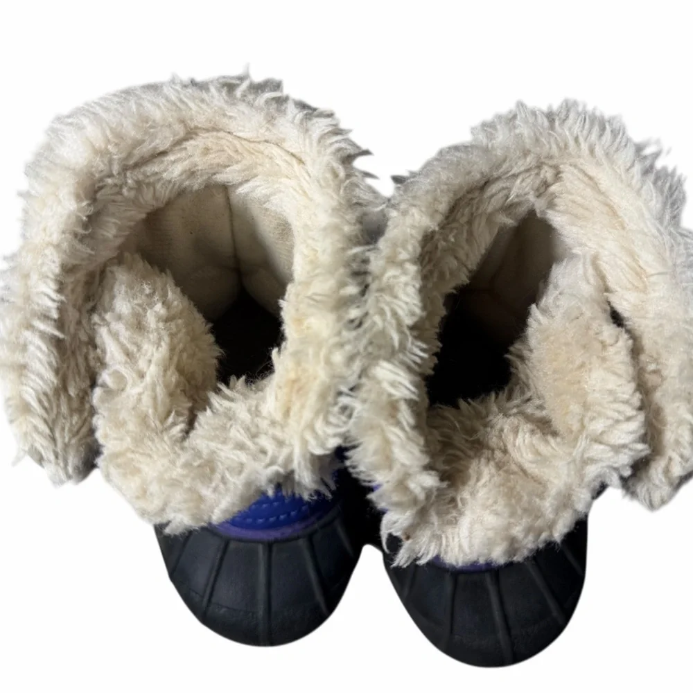 Sorel toddler Snow Commander Kids Snow Boot black and blue US 6